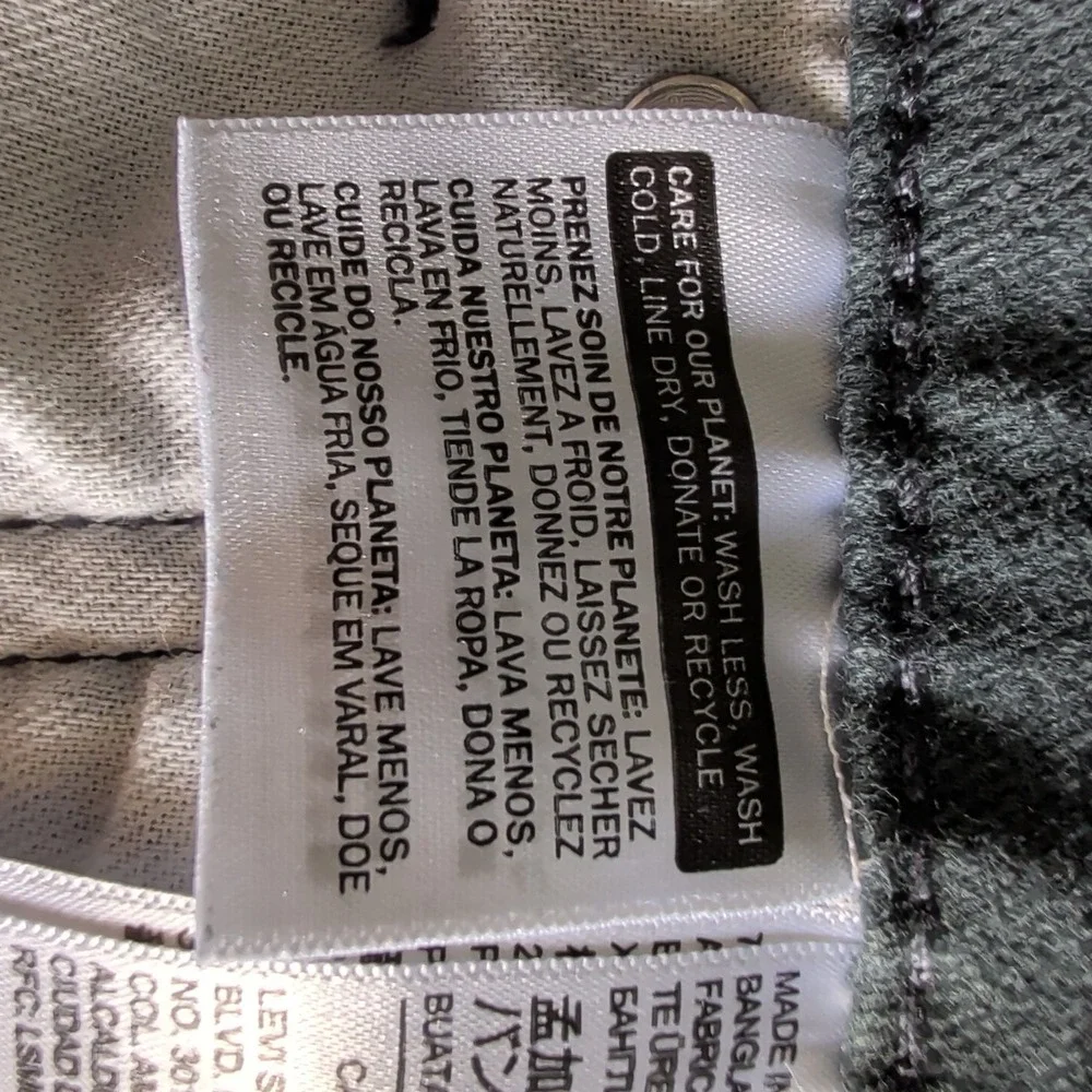 LEVIS 511 Jeans Mens 36x32 (36x25) Slim Straight Warm Blue Slate Stretch Denim